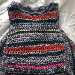 Crocheted tank sweater